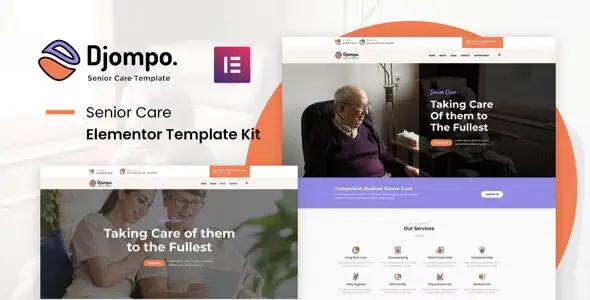Djompo Kit – Senior Care Elementor Template Kit