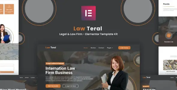 LawTeral – Legal & Law Firm Elementor Template Kit