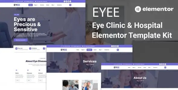 Eyee – Eye Clinic & Vision Care Elementor Template Kit